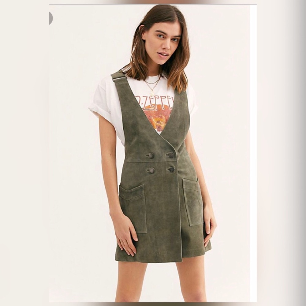 Free People Canyonlands Cord Jumper. Olive color.